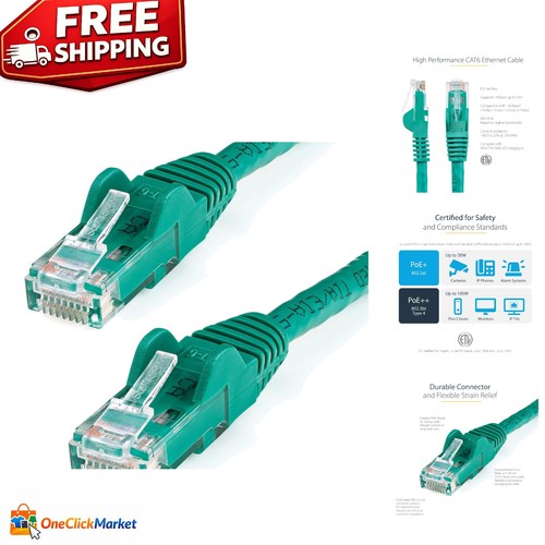 Durable green 6ft ethernet - green,