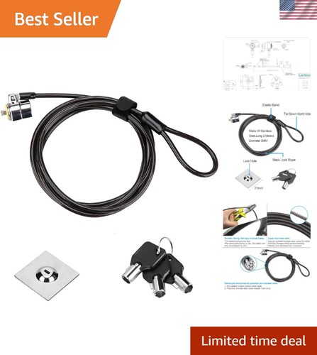 Laptop cable lock 6 7ft - -, 6.7ft