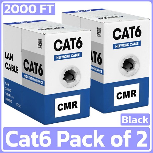 Pack 1000ft cat6 ethernet - cat6,