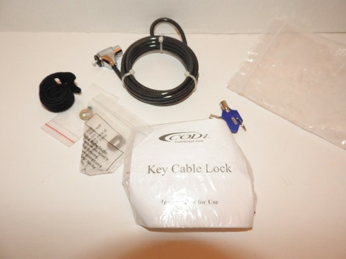 Security cable lock computer - security,